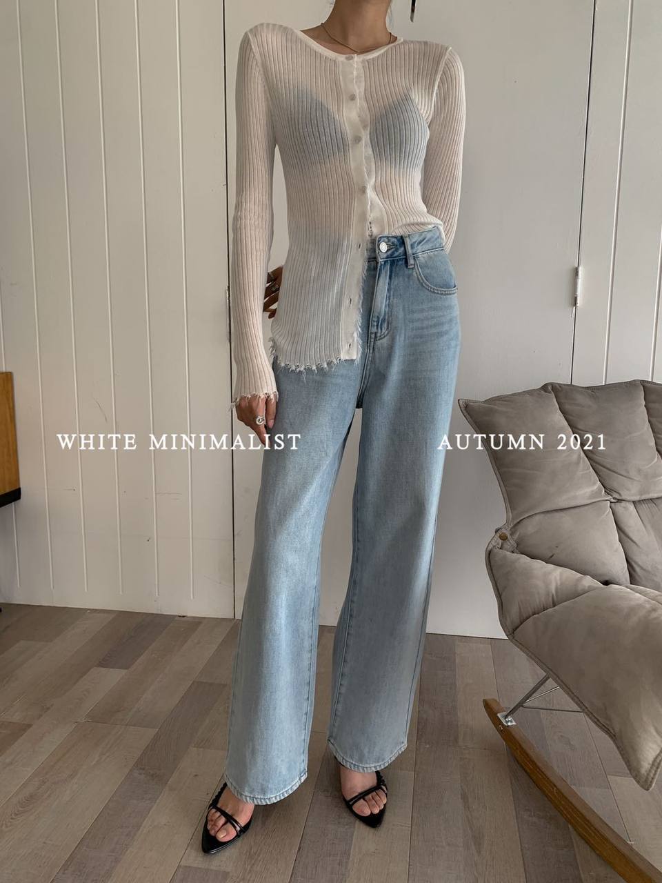 Джинси прямого крою Bee Street Блакитний світлий